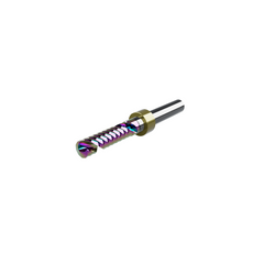 CWT/CWX ER66.7D Rainbow Coated Single O-Flute Downcut Router Bit with Stop Ring