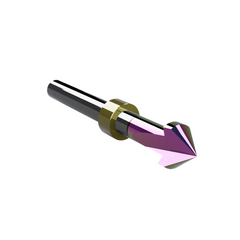 CWT/CWX ER6C4B 90° V-Groove Router Bit with Stop Ring