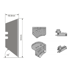 PET Acoustic Variable V-Cut Blade – 10 Pack Monthly Subscription