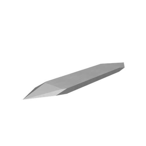 CWT/CWX E13C Short Shank Double Edge Flat Stock Drag Knife Blade