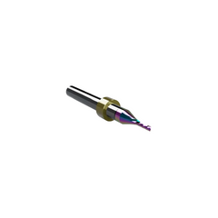 CWT/CWX ER62.1D Rainbow Coated Single O-Flute Upcut Router Bit