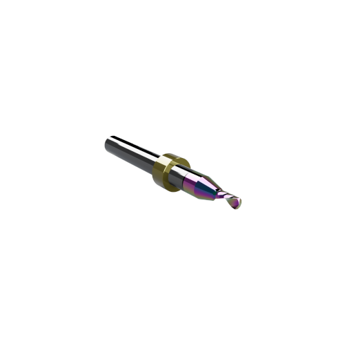 CWT/CWX ER63.2B Rainbow Coated Single O-Flute Upcut Router Bit