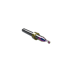 CWT/CWX ER63.2B Rainbow Coated Single O-Flute Upcut Router Bit