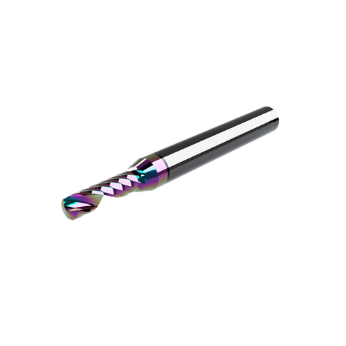 CWT/CWX ER64.4C Rainbow Coated Single O-Flute Downcut Router Bit