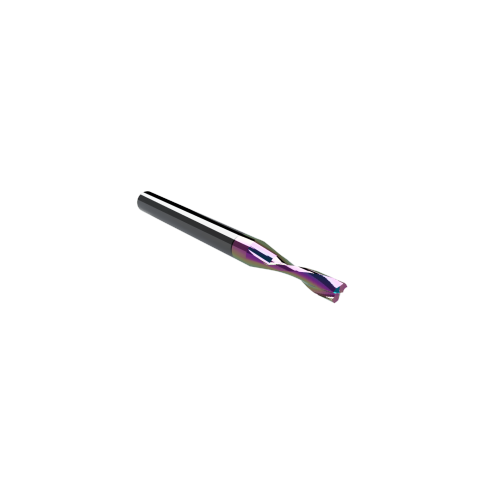 CWT/CWX ER64.5A Rainbow Coated 2-Flute Upcut Router Bit