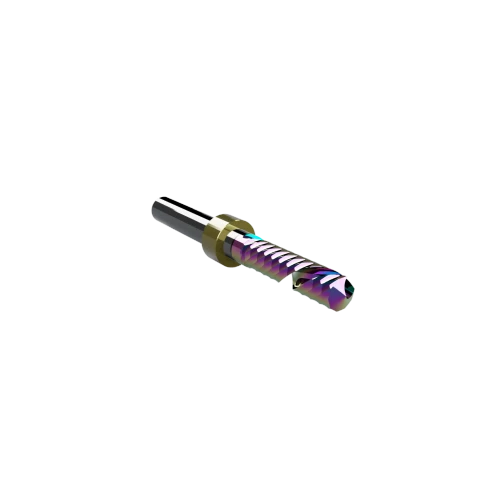 CWT/CWX ER66.5E Rainbow Coated Single O-Flute Upcut Router Bit