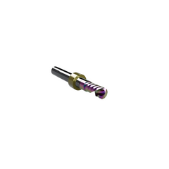CWT/CWX ER66.6D Rainbow Coated Single O-Flute Upcut Router Bit