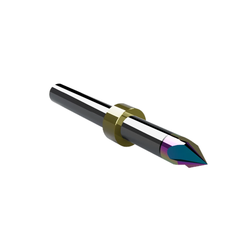 CWT/CWX ER6C4A 60° V-Groove Router Bit with Stop Ring