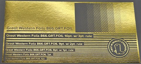 GWF Foil- Bright Gold- 12.5"x500'