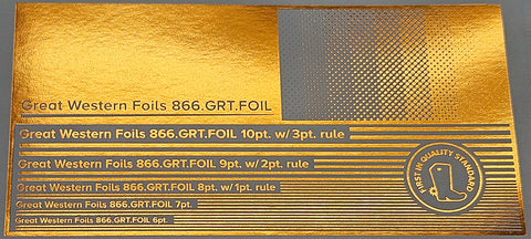 GWF Foil- Copper- 12.5"x500'