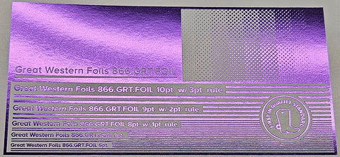 GWF Foil- Metallic Purple- 12.5"x500'