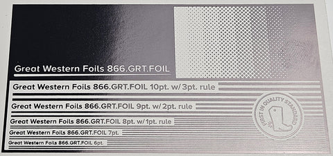 GWF Foil- Metallic Black- 12.5"x500'